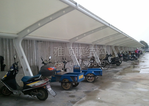 膜結(jié)構(gòu)電動車、自行車棚